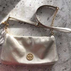 Tory Burch Metallic Gold Crossbody
